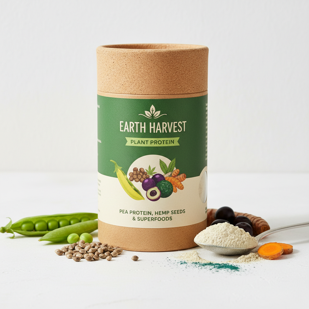 Whey protein blend showing balanced nutrition supplement