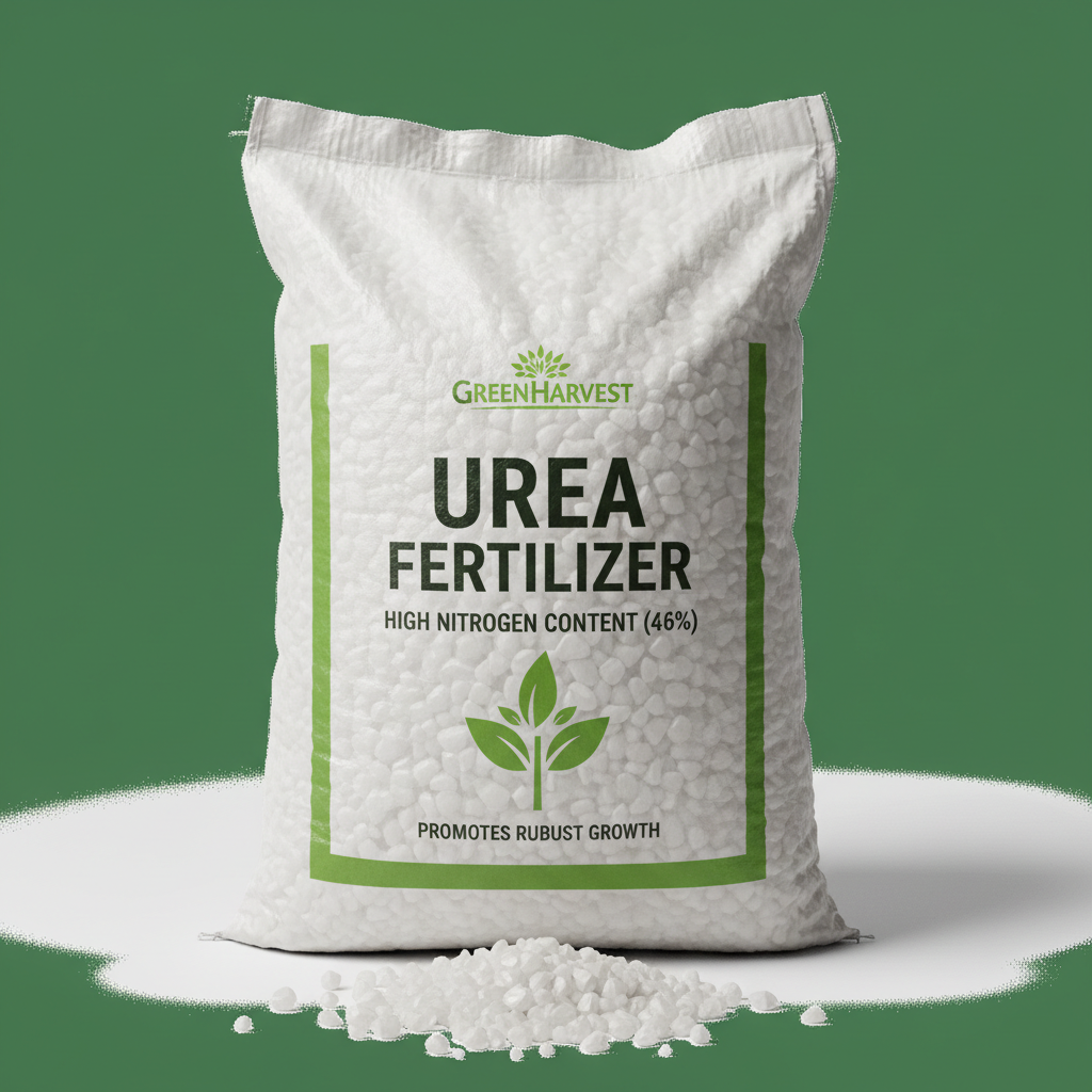 Urea fertilizer showing high-nitrogen plant nutrition