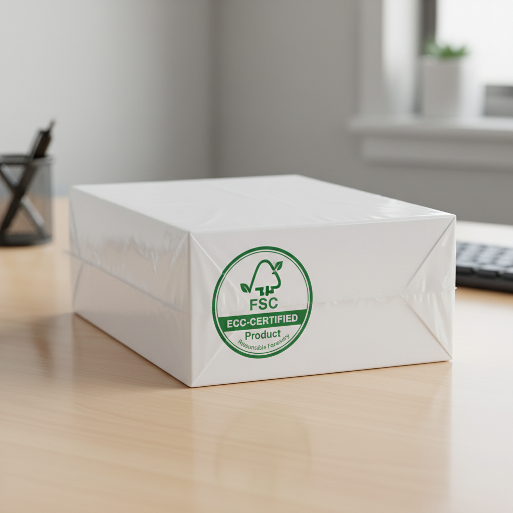 A4 copy paper showing premium white office printing paper