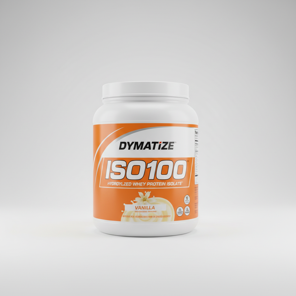 Whey protein isolate showing premium low-lactose protein supplement