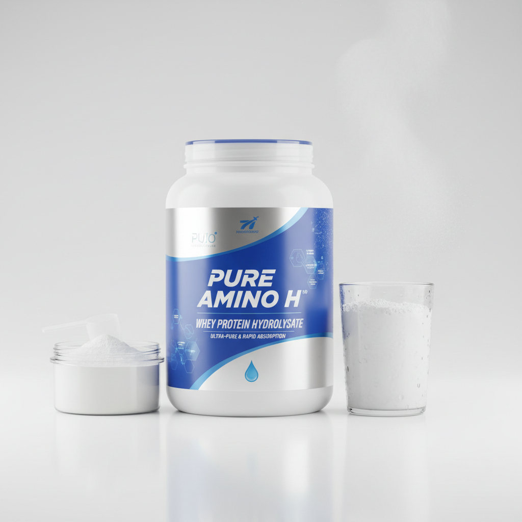 Whey protein hydrolysate showing fast-absorbing protein supplement